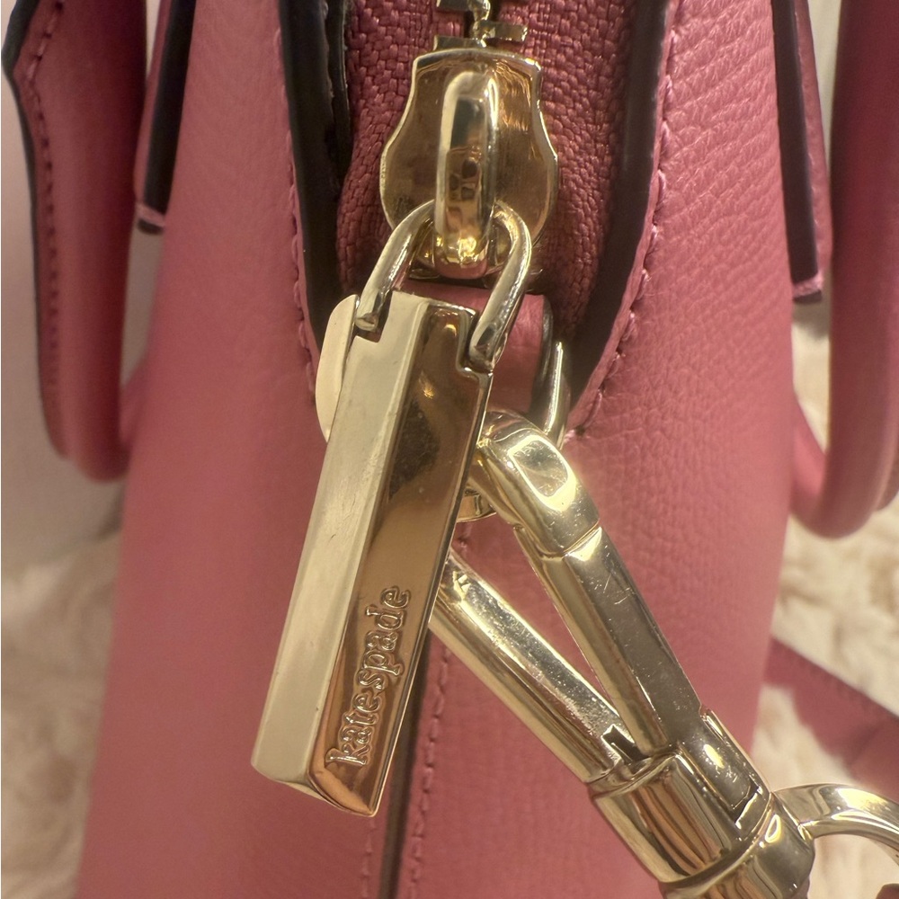 KATE SPADE NEW YORK LEATHER DOME HAND BAG PINK - Picture 12 of 15